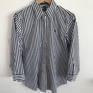 Lauren Ralph Lauren Cotton Striped Shirt Size M